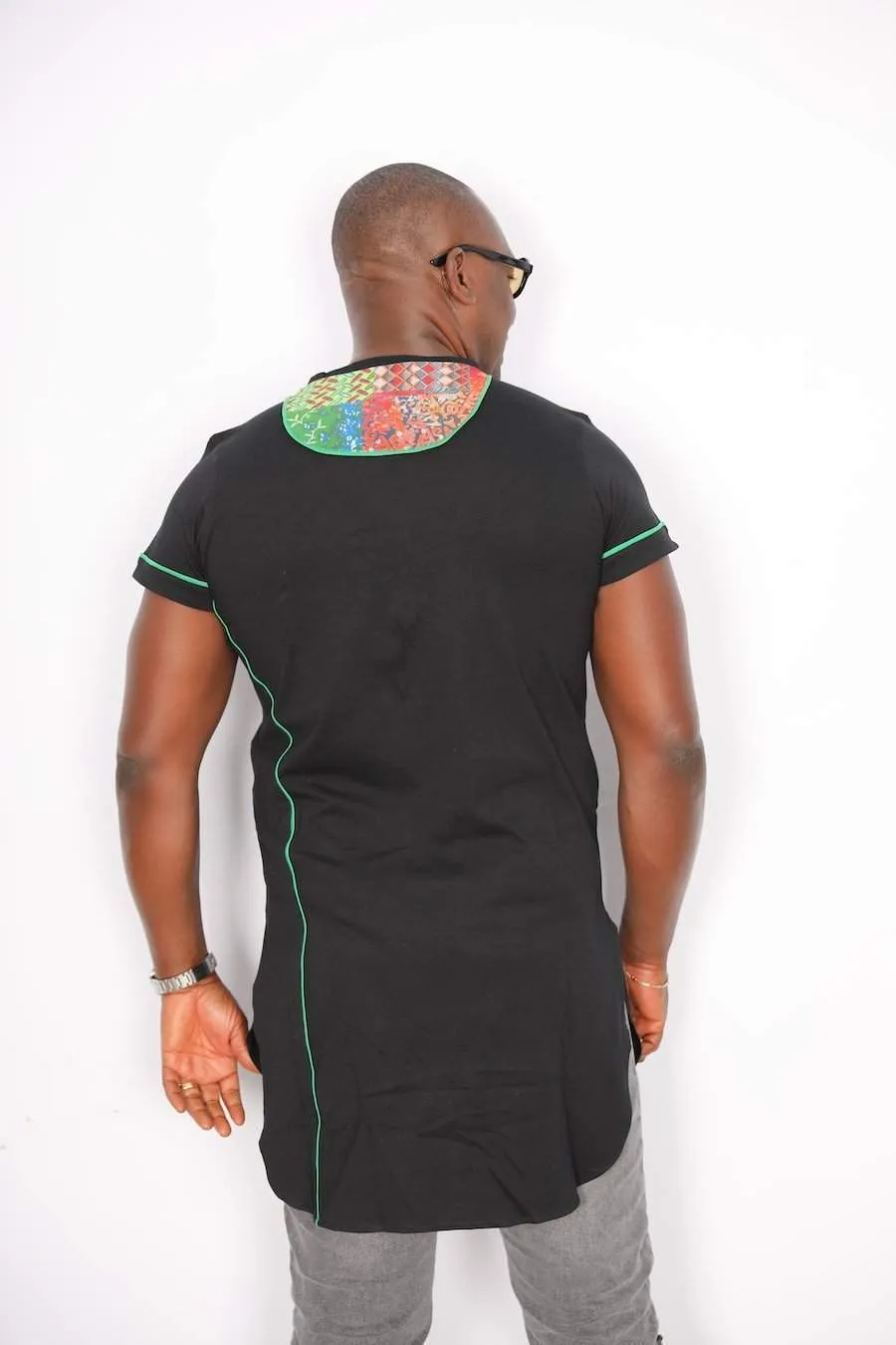African Black T-shirt Ankara