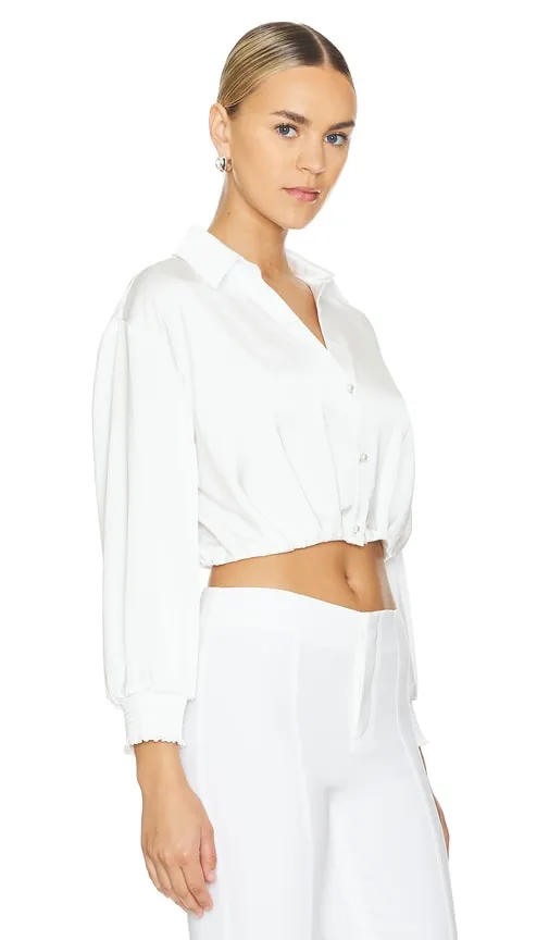 Alice   Olivia Pierre Button Down in Ivory