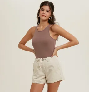 Cuff Denim Short