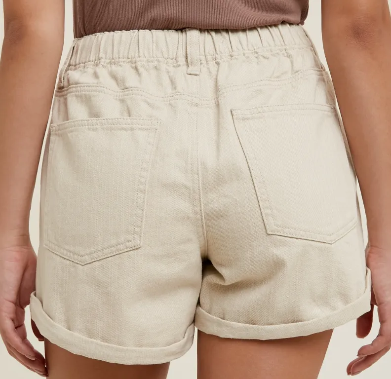 Cuff Denim Short