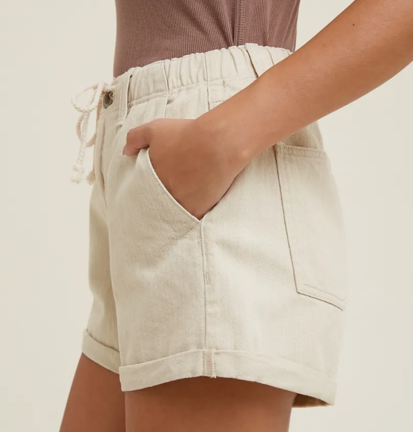 Cuff Denim Short