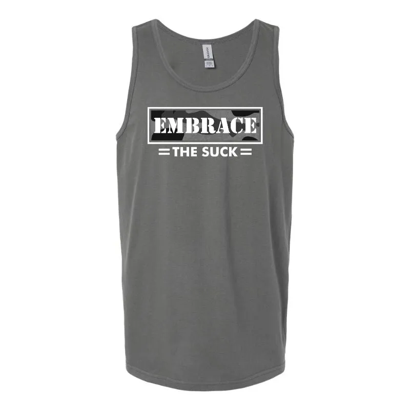 Embrace The Suck (Black Camo) Tank Top