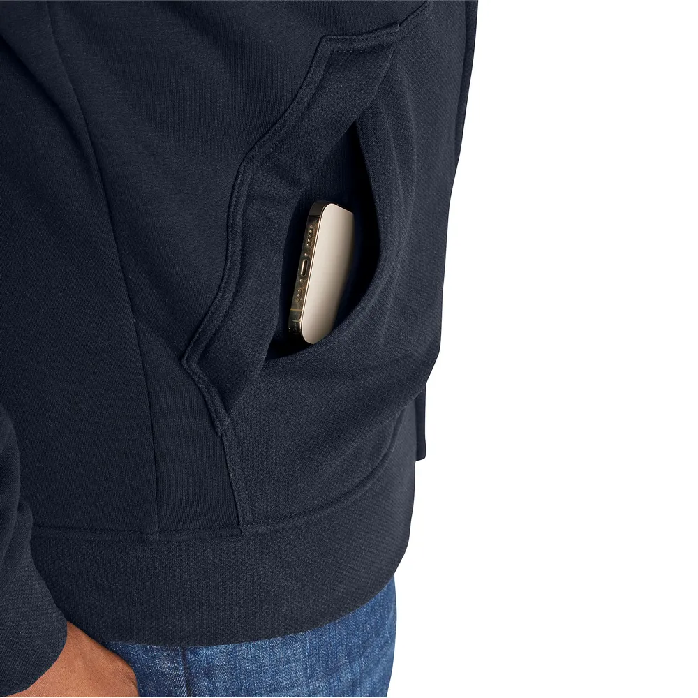 Flame Resistant Rain Defender Relaxed Fit Fleece Jacket - I26-Navy | Carhartt 105010