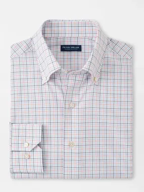 Peter Millar Getz Performance Poplin Sport Shirt in Navy