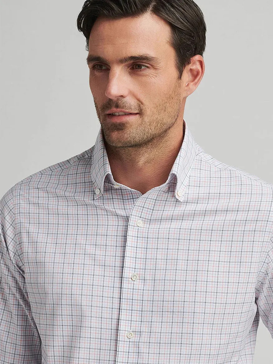 Peter Millar Getz Performance Poplin Sport Shirt in Navy