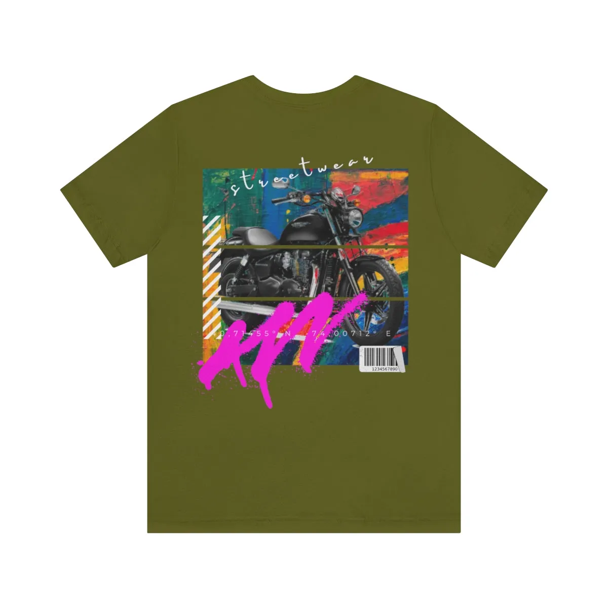 T-shirt Classic Jersey Short Sleeve (Urban Black Motorbike )