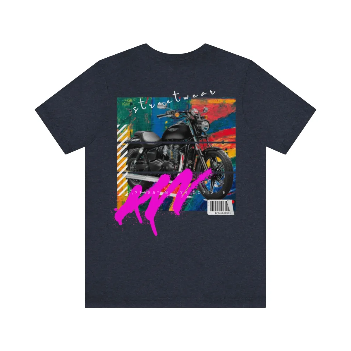 T-shirt Classic Jersey Short Sleeve (Urban Black Motorbike )