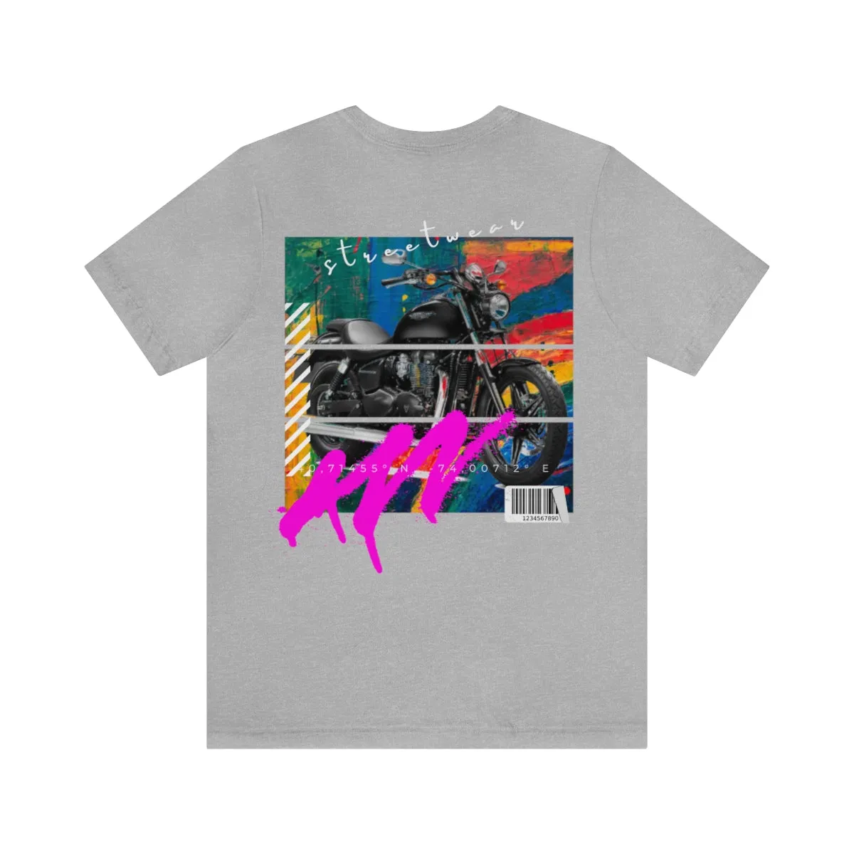 T-shirt Classic Jersey Short Sleeve (Urban Black Motorbike )