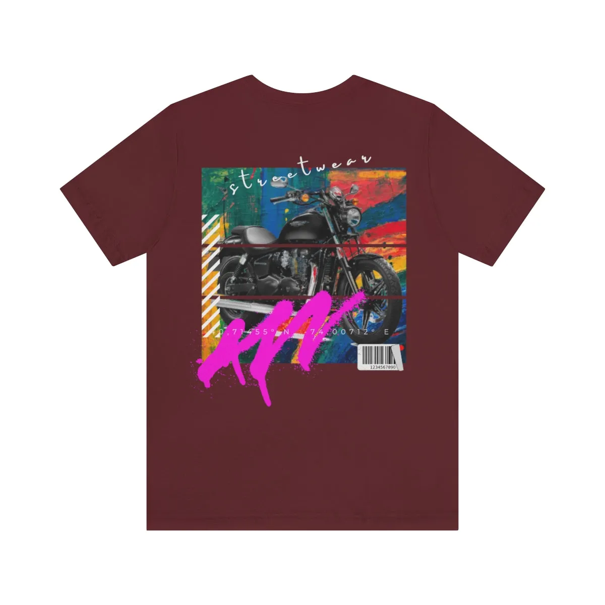 T-shirt Classic Jersey Short Sleeve (Urban Black Motorbike )