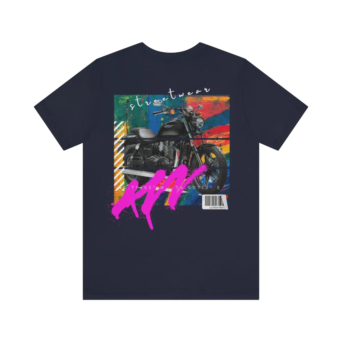 T-shirt Classic Jersey Short Sleeve (Urban Black Motorbike )