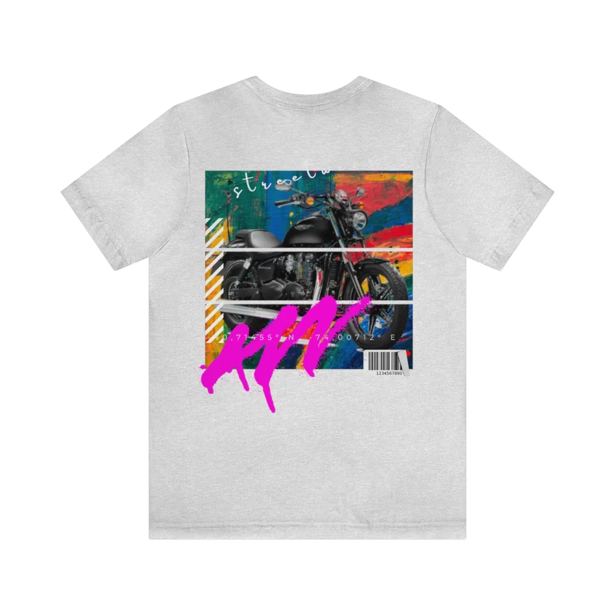 T-shirt Classic Jersey Short Sleeve (Urban Black Motorbike )
