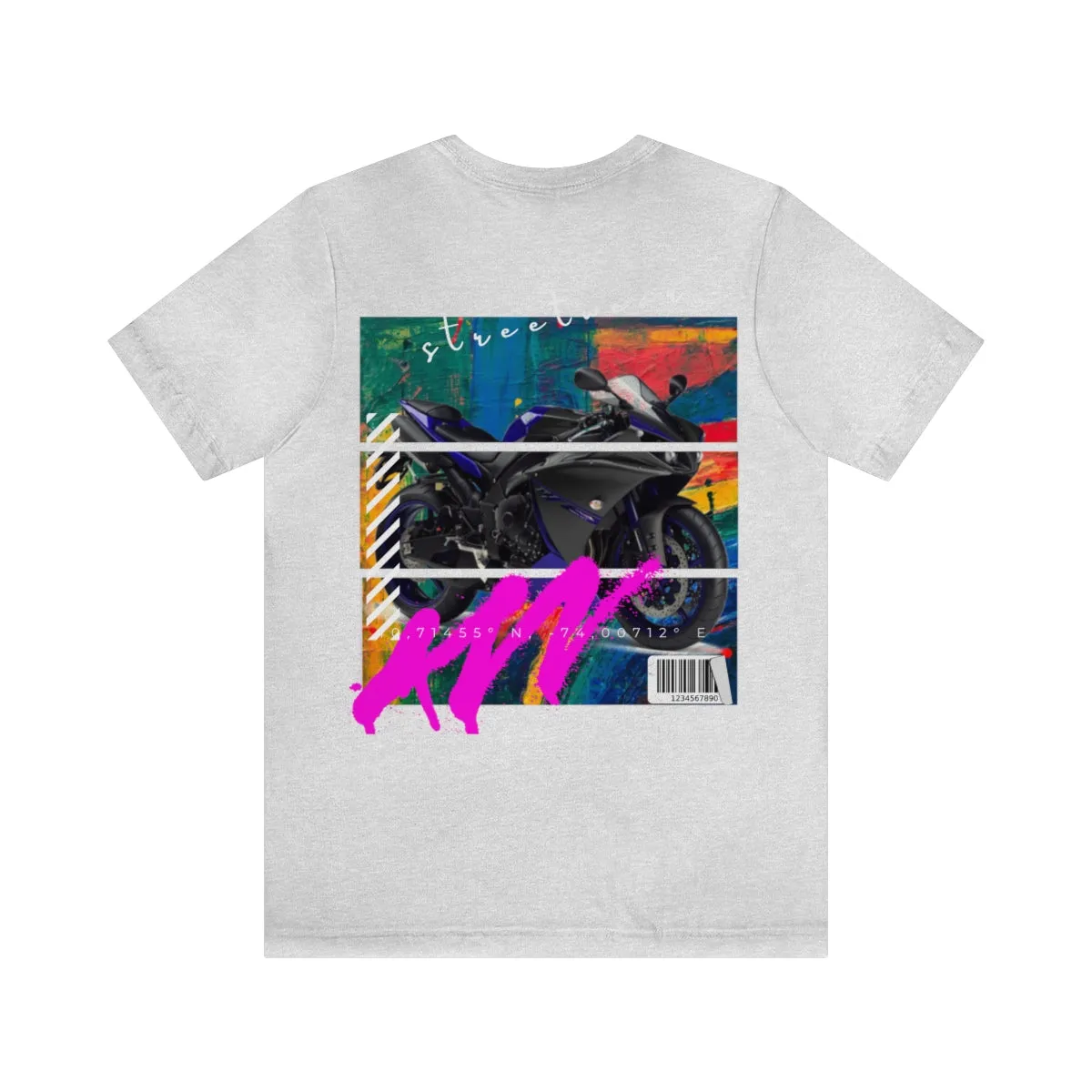 T-shirt Classic Jersey Short Sleeve (Urban Blue Sports Motorbike )