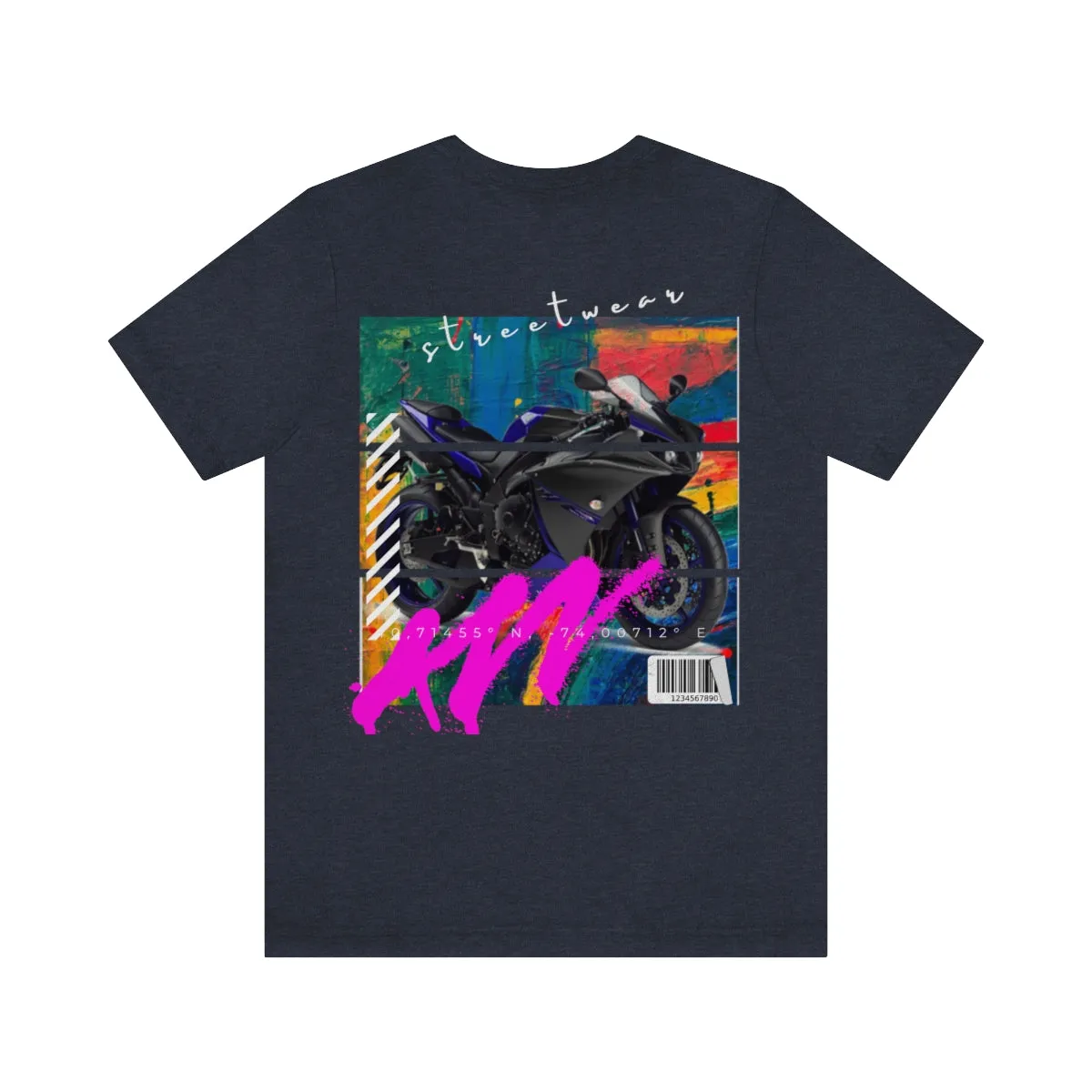 T-shirt Classic Jersey Short Sleeve (Urban Blue Sports Motorbike )