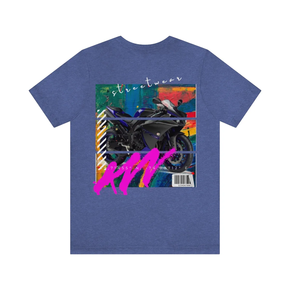 T-shirt Classic Jersey Short Sleeve (Urban Blue Sports Motorbike )
